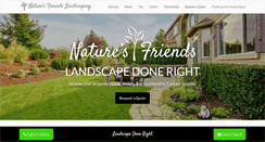 Desktop Screenshot of naturesfriendslandscaping.com